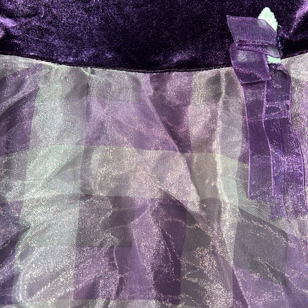 Bonnie Jean Purple & Gold Formal Dress, Girls 6X - Picture 3 of 12